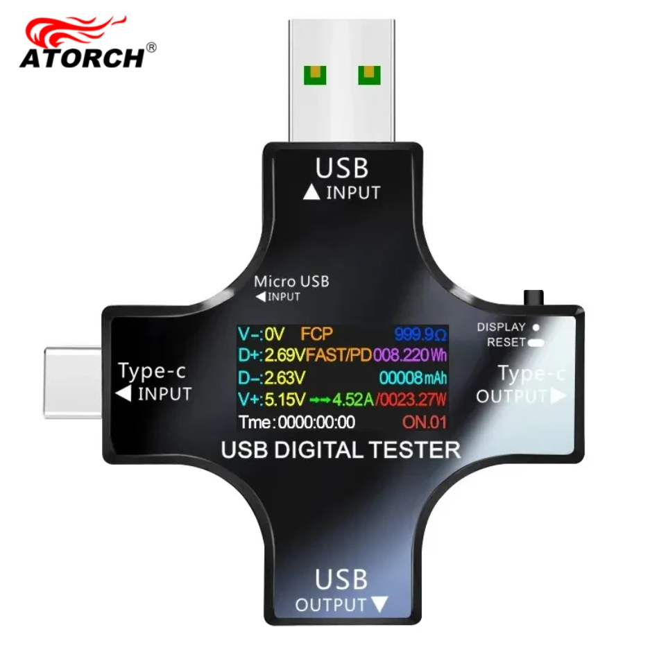 Power Supply Tester - USB Test Cihazı DC Tip-C PD