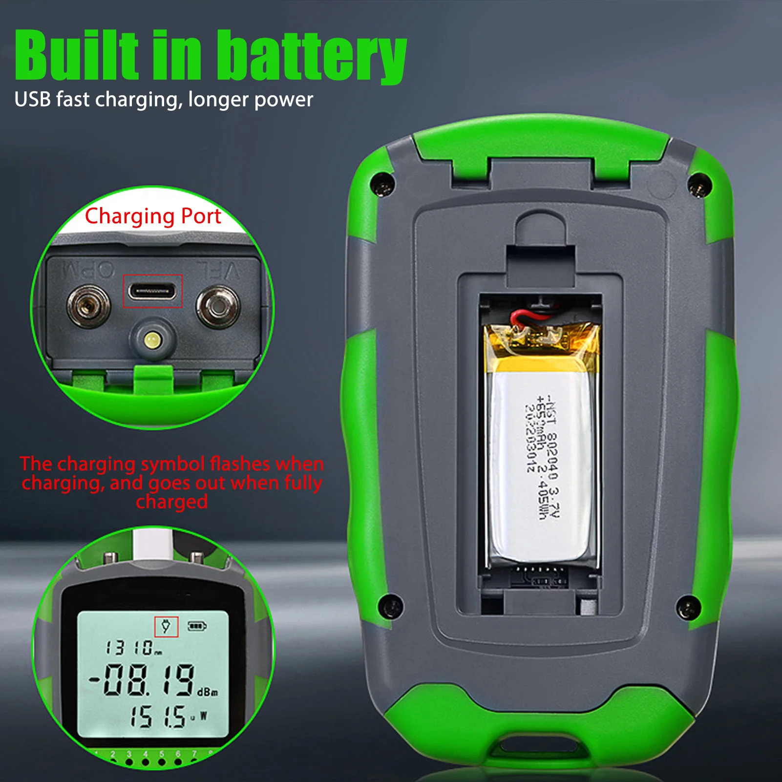 Power Supply Tester - Kırmızı Işık Optik Kablo Güç Test