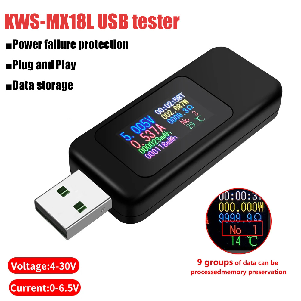 Power Supply Tester - 10'u 1 arada USB Test Cihazı