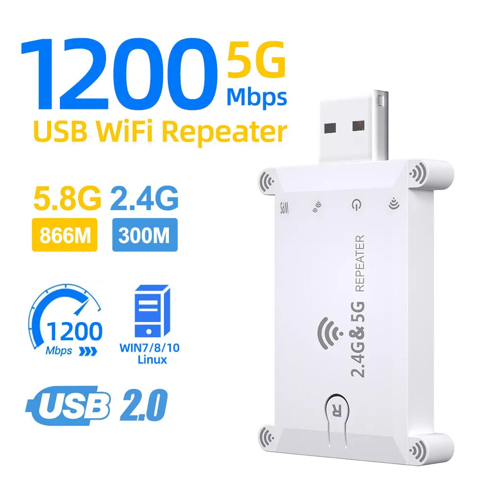 Server Power Supply - WiFi FIY 2.4g/5g Usb Wifi Tekrarlayıcı