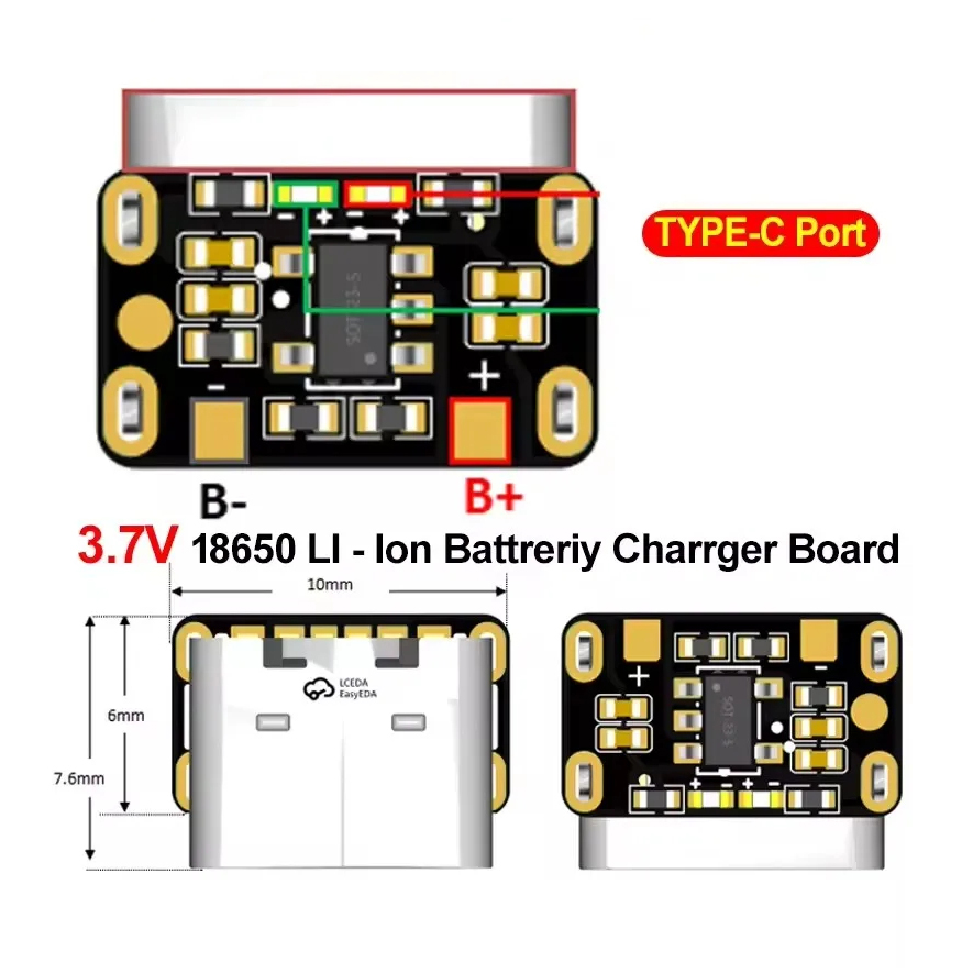 1-50 adet tip-c 18650 lityum p - Modular Power Supply incelemesi ve fiyatı