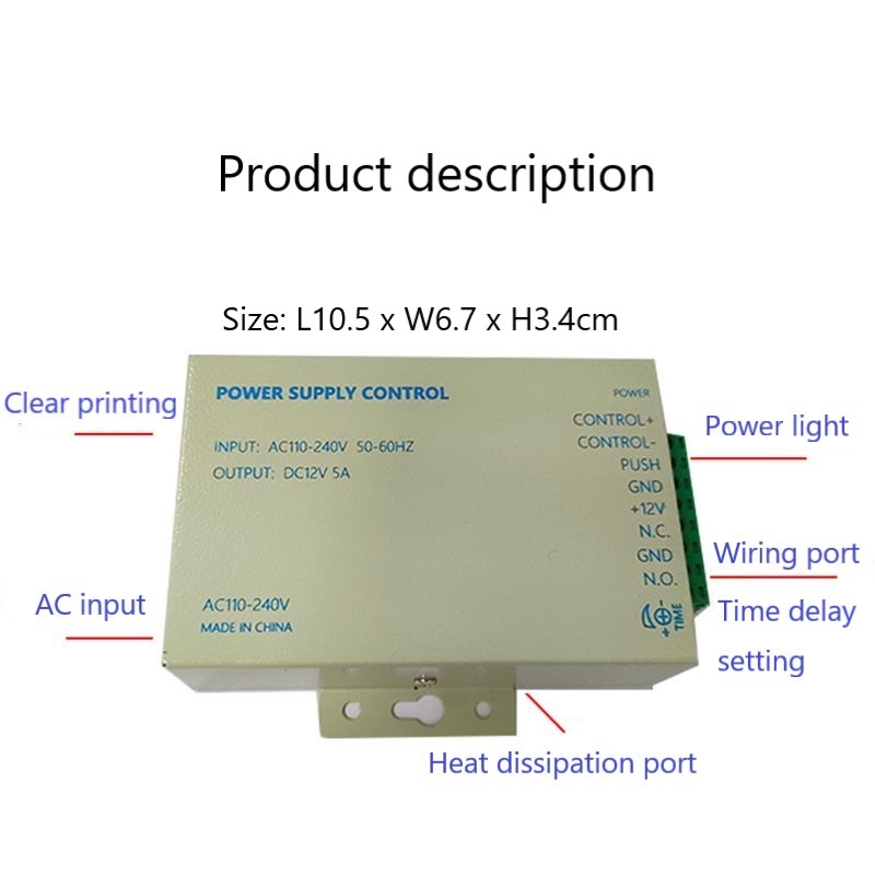 DC12V 5A 36W Güç Kaynağı Kontr - Dc Power Supply 12V incelemesi ve fiyatı