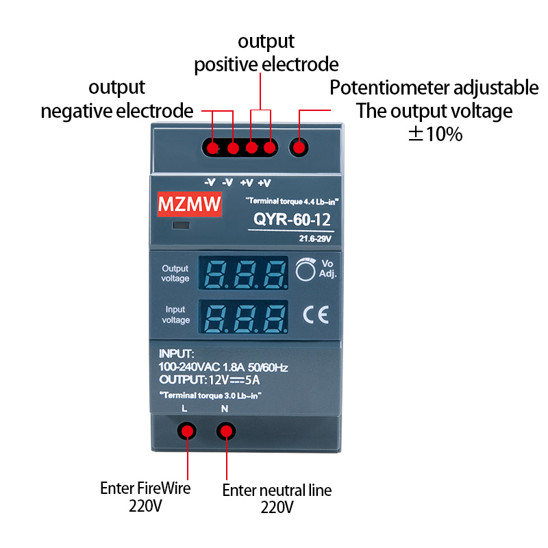 MZMW 60W 100W 150W DIN Raylı A - Smps Power Supply incelemesi ve fiyatı