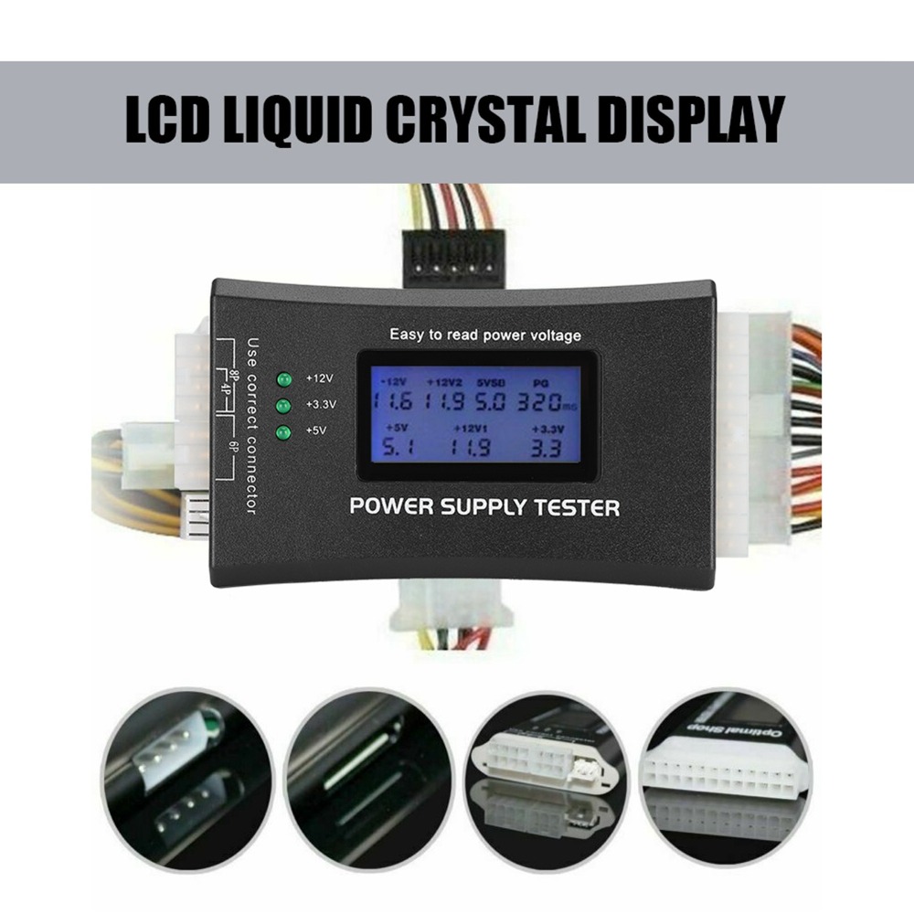 LCD Ekran ATX Güç Kaynağı Test - Power Supply Tester incelemesi ve fiyatı