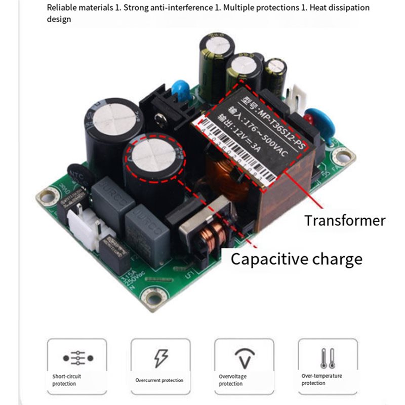N13R-(Dayanıklı) ACDC 36W Yüks - Dc Power Supply 12V incelemesi ve fiyatı