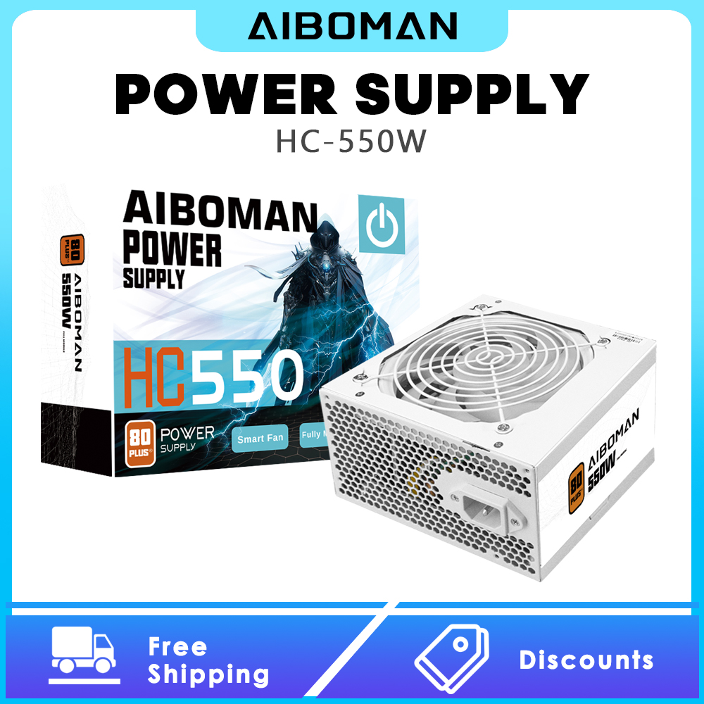 AIBOMAN Güç Kaynağı 550W 80PLU - Power Supply 650W incelemesi ve fiyatı
