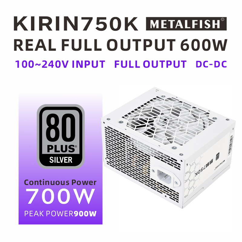 METALFISH KIRIN750K Beyaz Kasa - Power Supply 650W incelemesi ve fiyatı