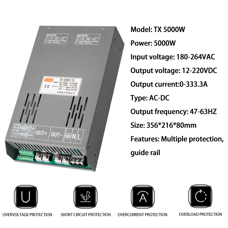 5000W 12V 24V 36V 48V 72V 80V- - Smps Power Supply incelemesi ve fiyatı