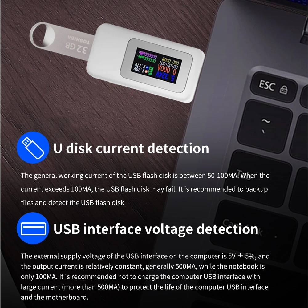 10'u 1 arada USB Test Cihazı D - Power Supply Tester incelemesi ve fiyatı