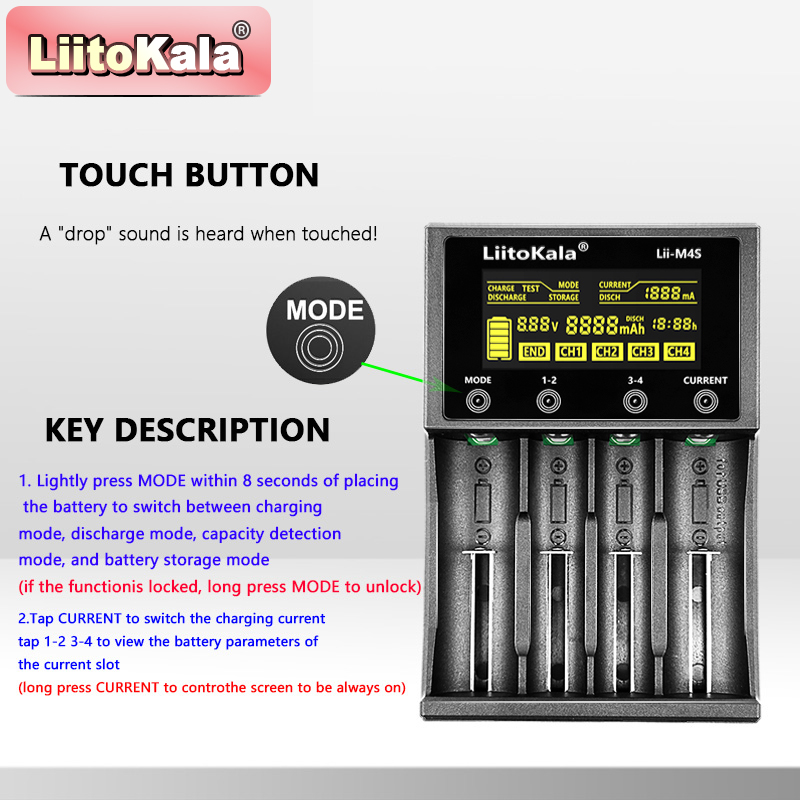 LiitoKala Lii-M4S Dokunmatik Ş - Power Supply Tester incelemesi ve fiyatı
